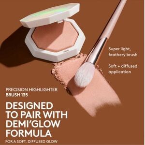 Fenty Beauty Precision Makeup Brush with Black and Tan Handle